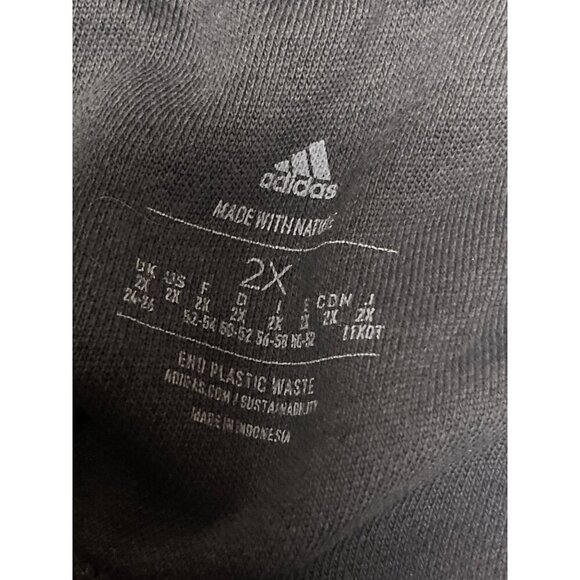NEW! Adidas Women's Multi Sport High Waisted Carbon Grey Sweatpants Plus Size 2X - Picture 8 of 11
